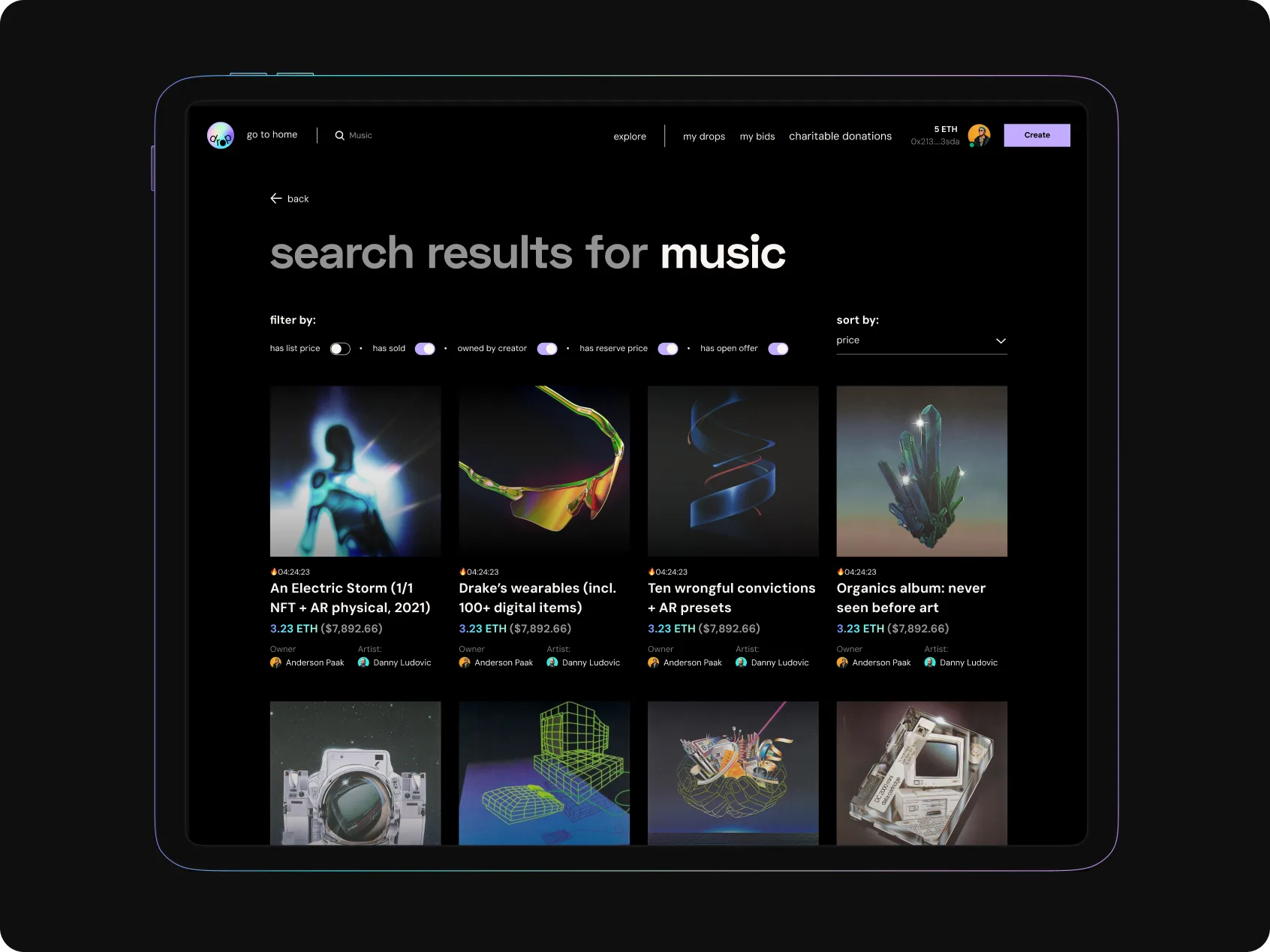 Search results for music